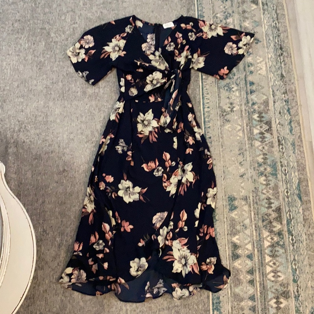 Ankle length floral dress